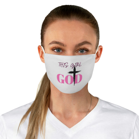 Christian Fabric Face Mask - This Girl God Design