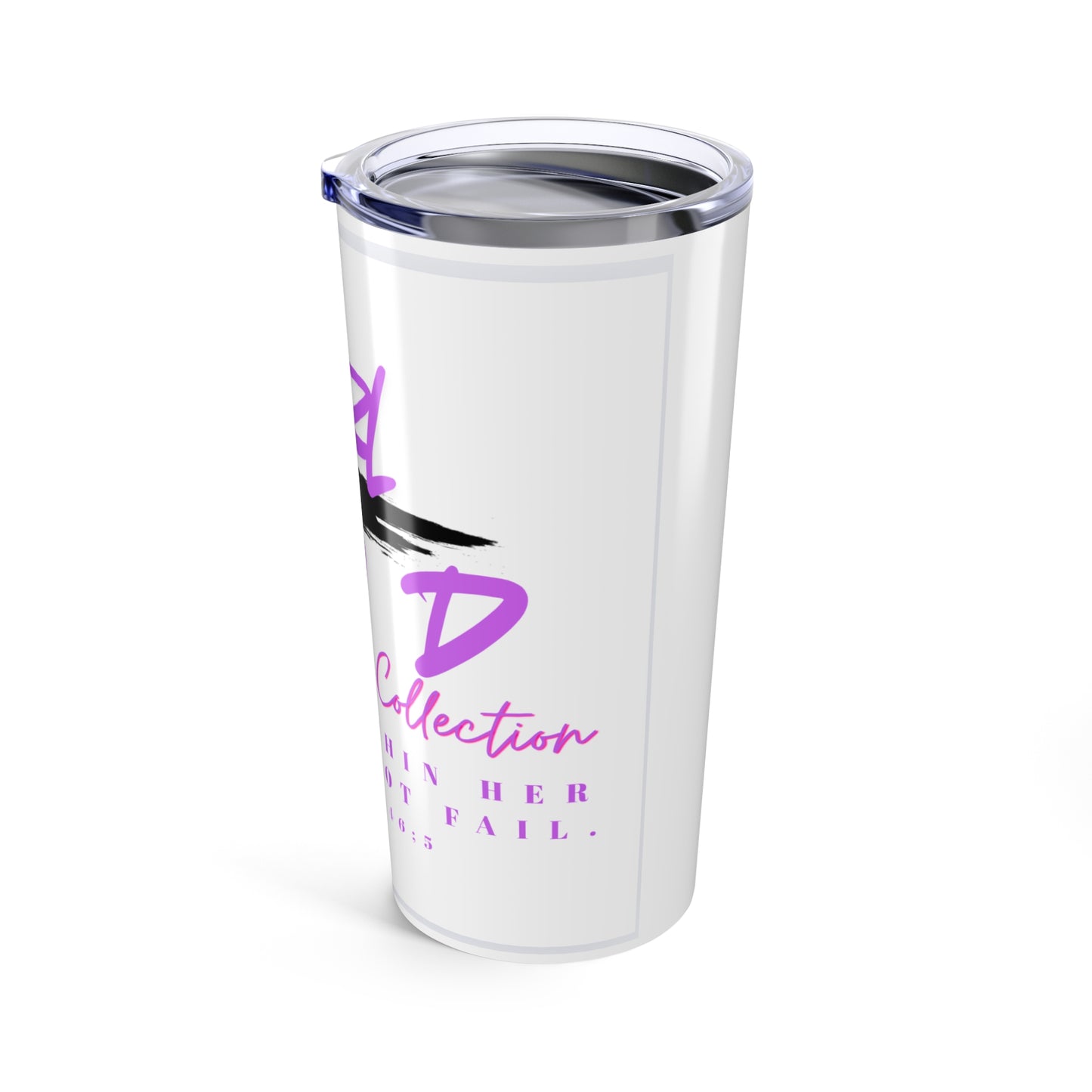 20oz Insulated Tumbler — "This Girl Got to Fly" Inspirational Cross Design
