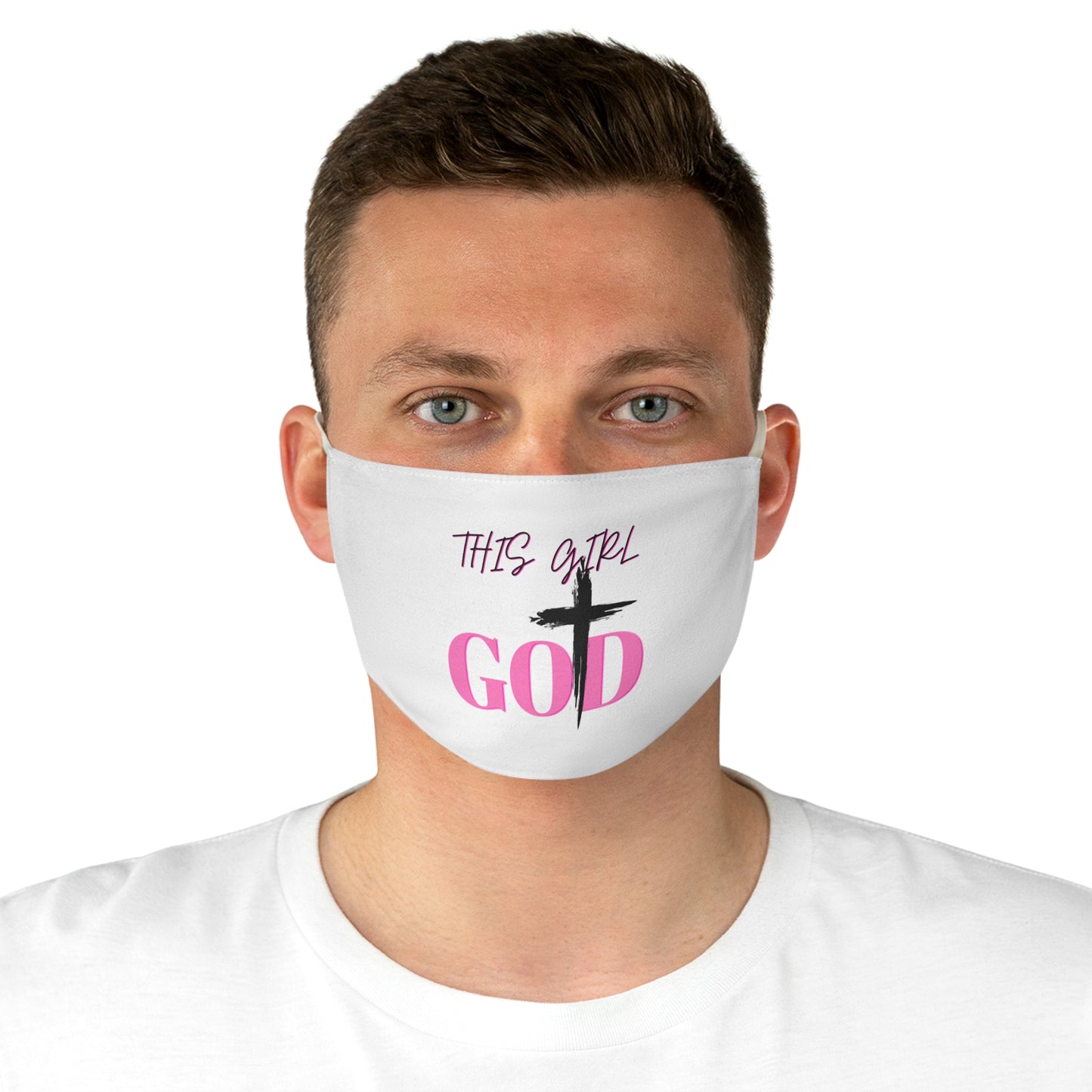 Christian Fabric Face Mask - This Girl God Design