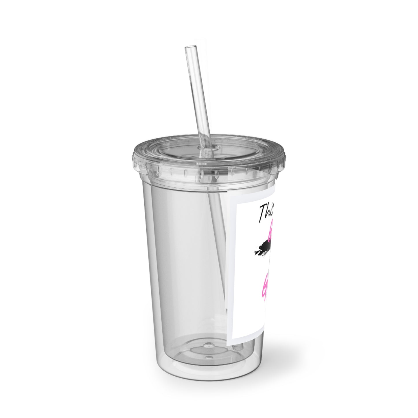 Stylish Acrylic Cup - "This Girl God" Inspirational Drinkware