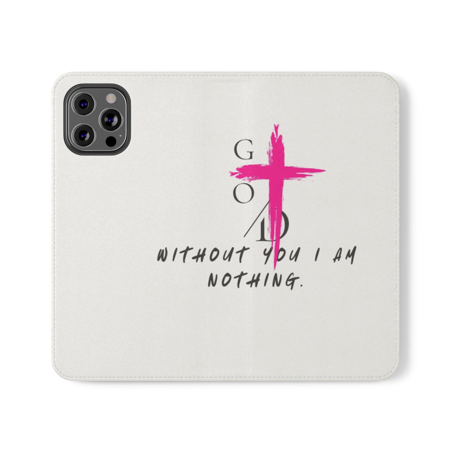 Faith-Inspired Flip Case with Christian Quote