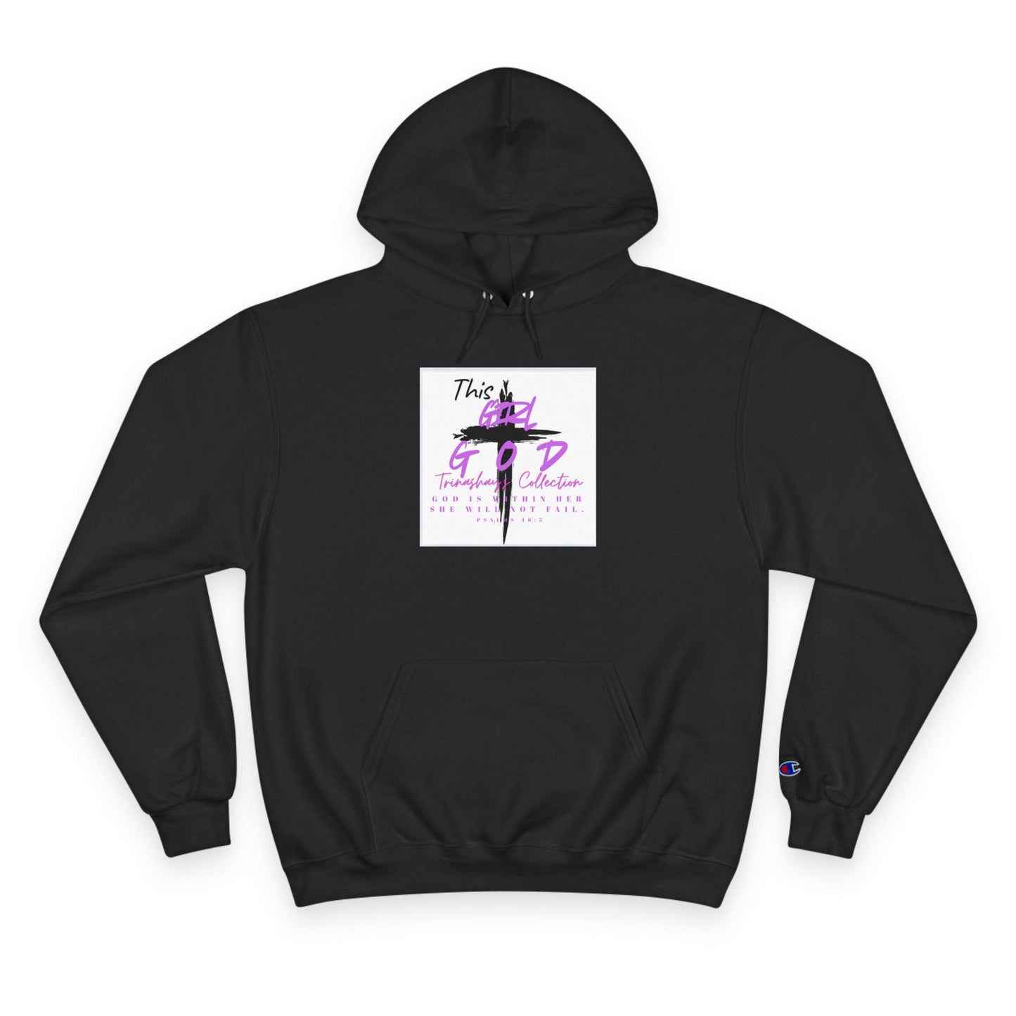 Champion Hoodie — "This Is God" Cross Graphic Pullover