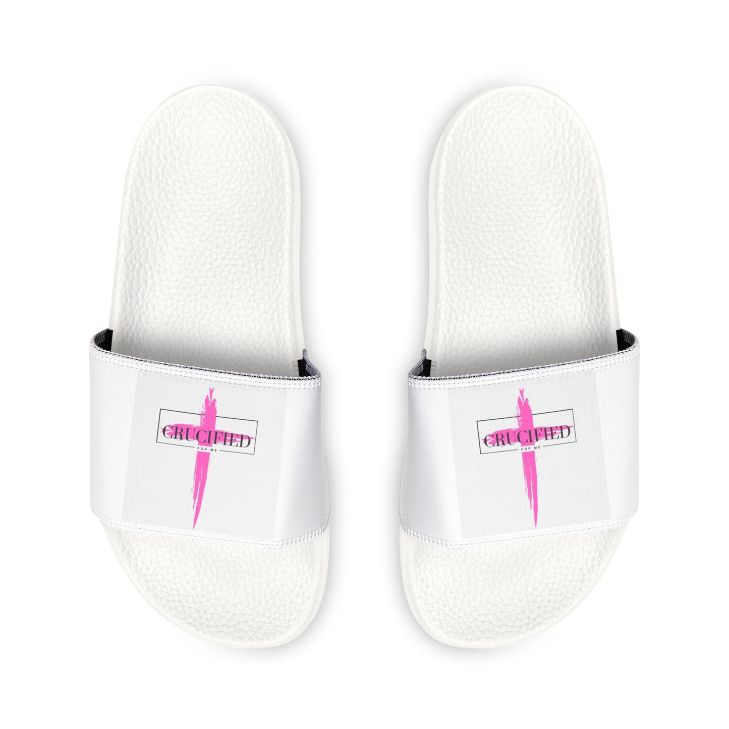 Stylish Women's Removable-Strap Sandals with Pink Cross Design