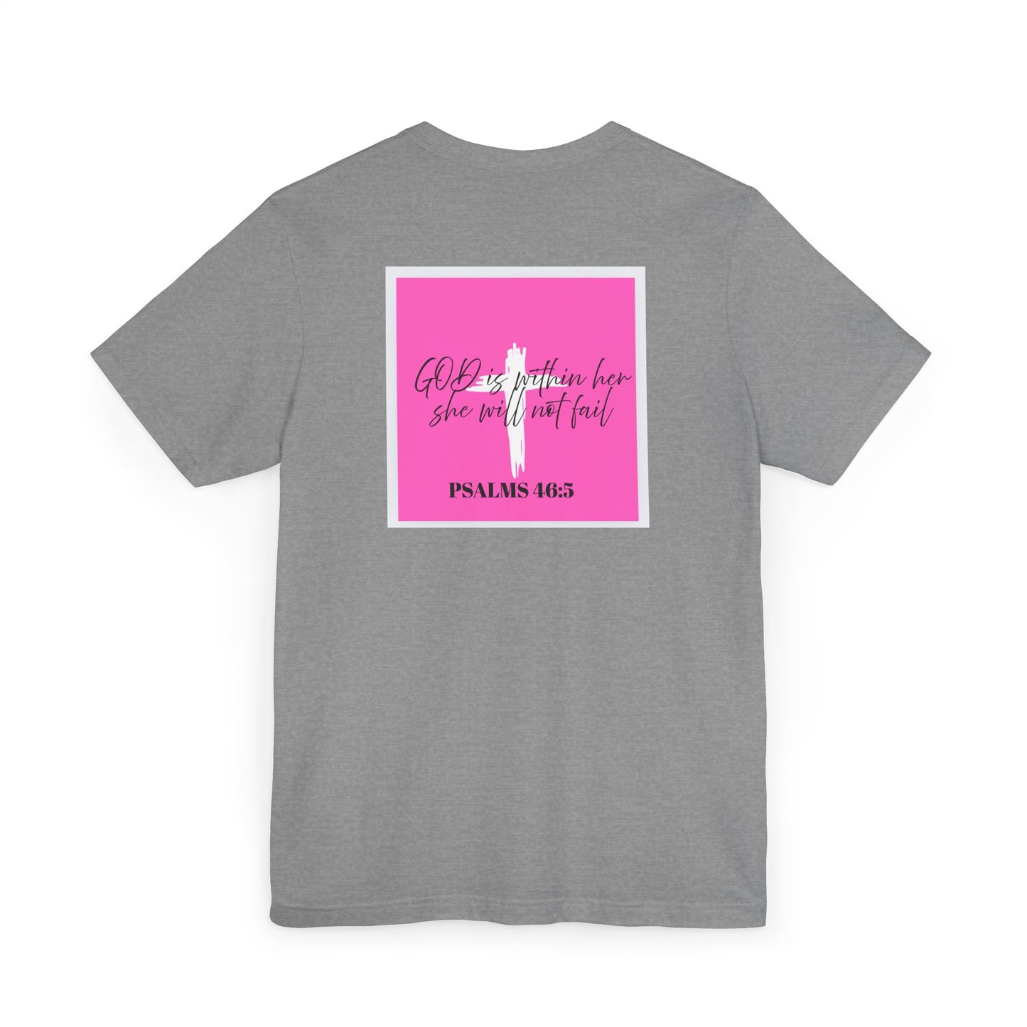 Faith-Inspired Unisex Jersey T-Shirt featuring 'Crucified for Me'