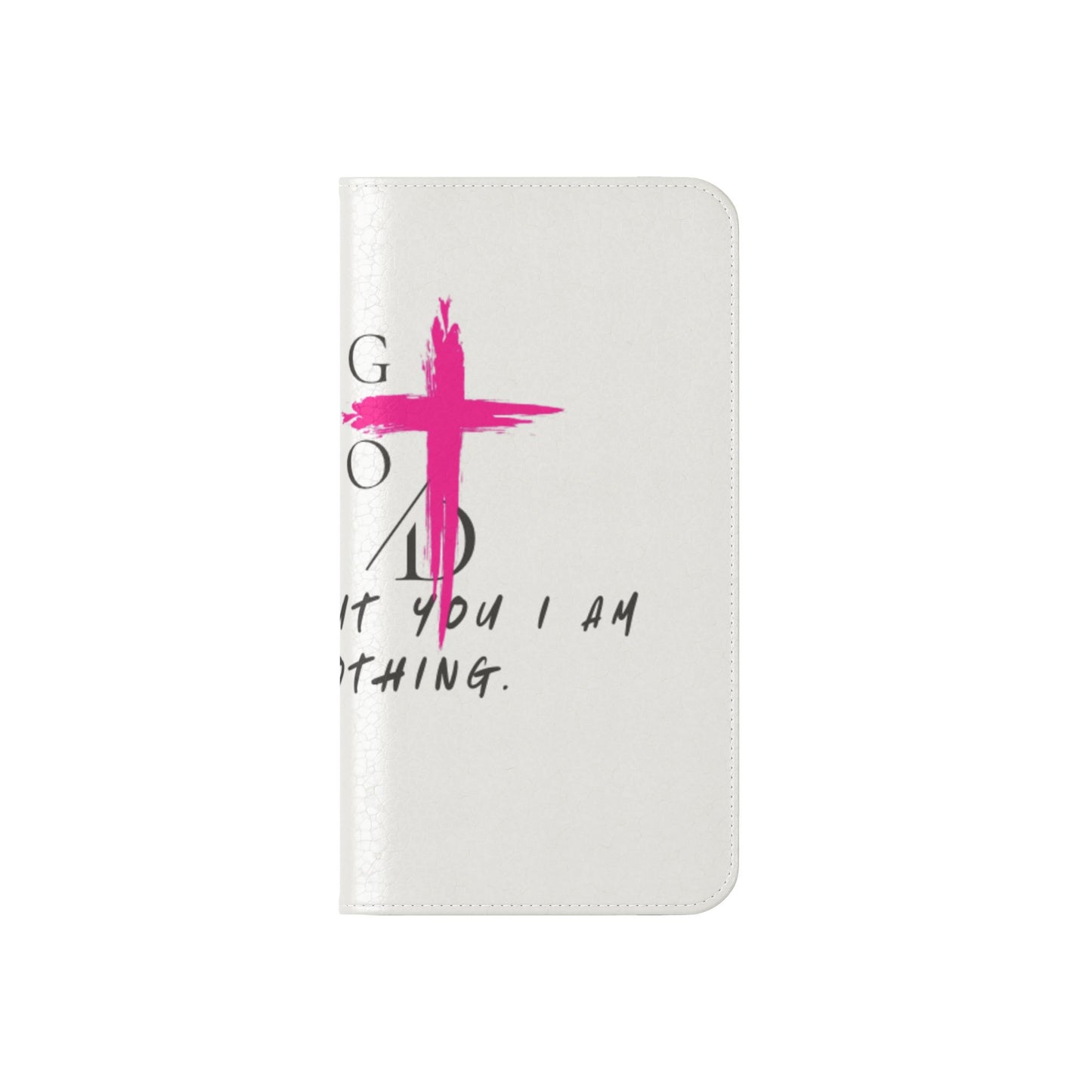 Faith-Inspired Flip Case with Christian Quote