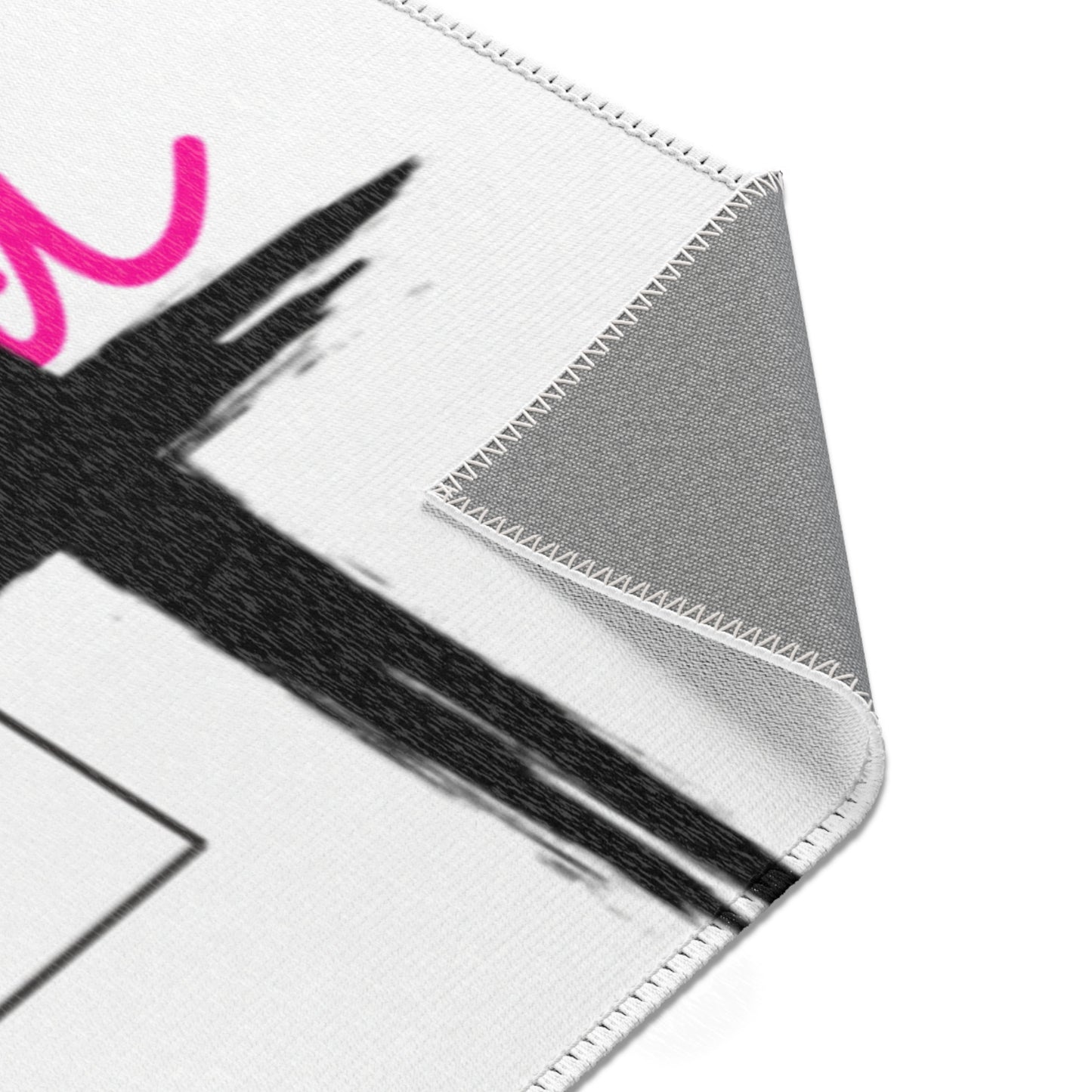 Inspirational Area Rug - "Crucified For Me" Design for Faithful Homes