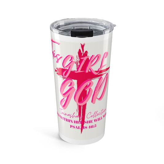 Copy of 20oz Insulated Tumbler — "This Girl Got to Fly" Inspirational Cross Design