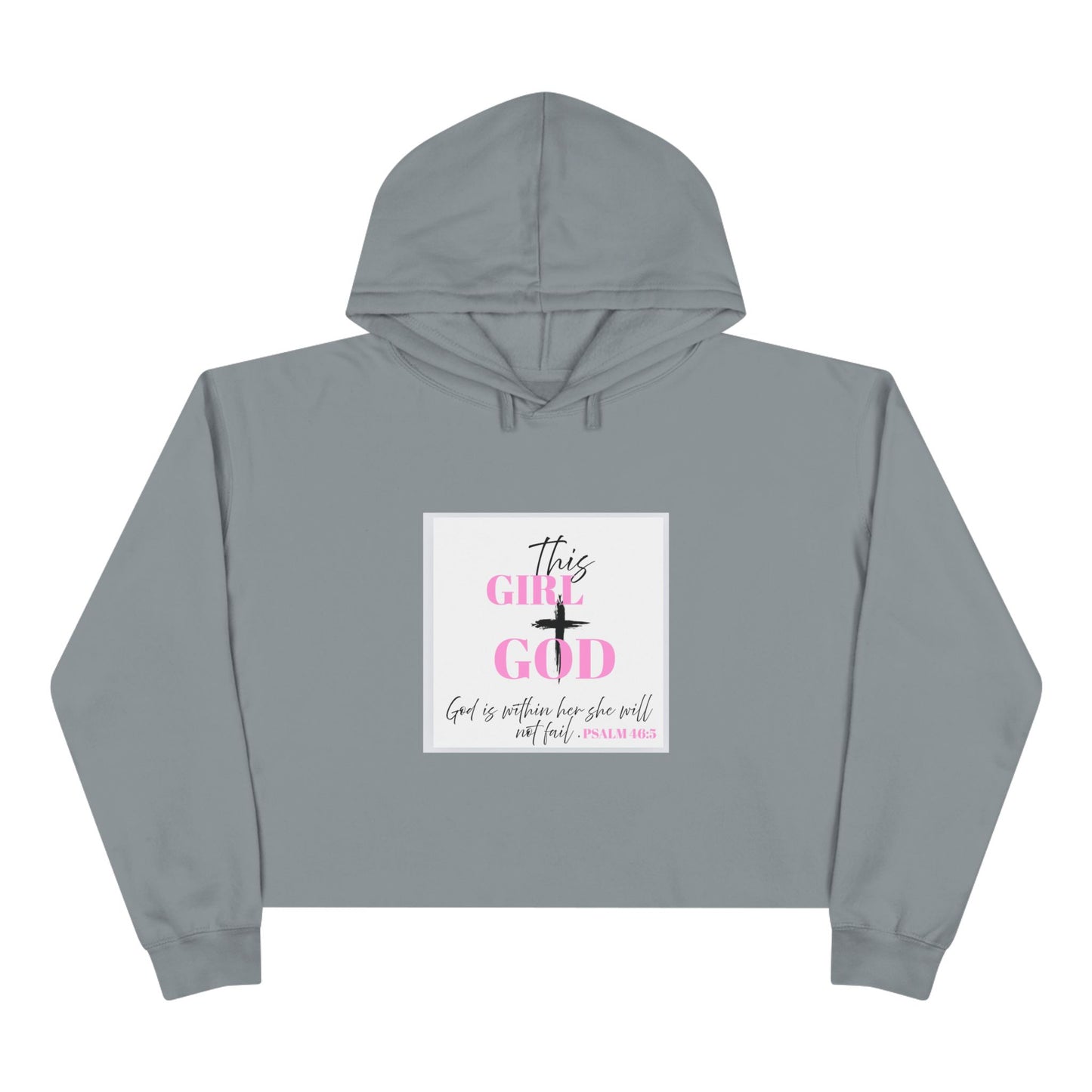 Faith-Inspired Crop Hoodie, Inspirational Gift, Christian Apparel, Cute Hoodie, Stylish Faith Wear