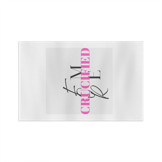 Bold Statement Microfiber Tea Towel - "Crucified" Design