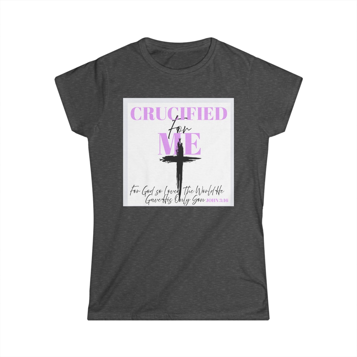 Crucified for Me Christian Tee — Inspirational Jesus Cross Women's Shirt