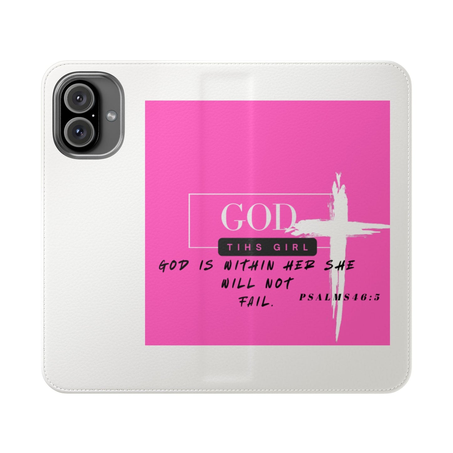 Faith-Inspired Flip Case - "God is Within Her" Psalm 46:5