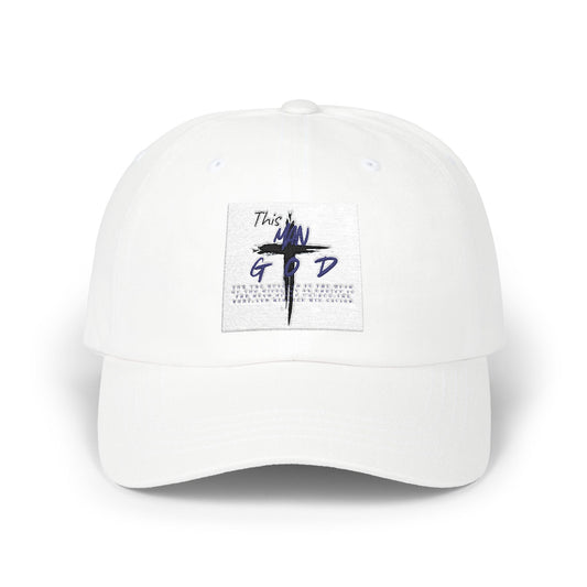 Cross & Initials Classic Dad Cap — Faith-Inspired Baseball Hat