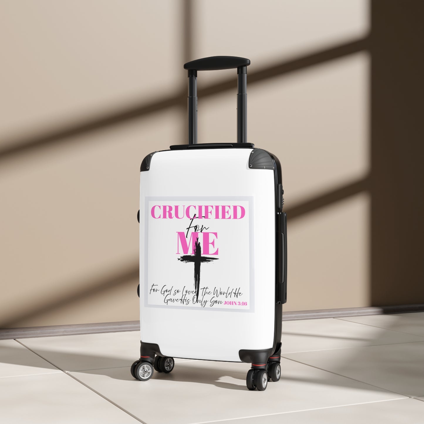 Stylish Travel Suitcase with Inspirational Quote