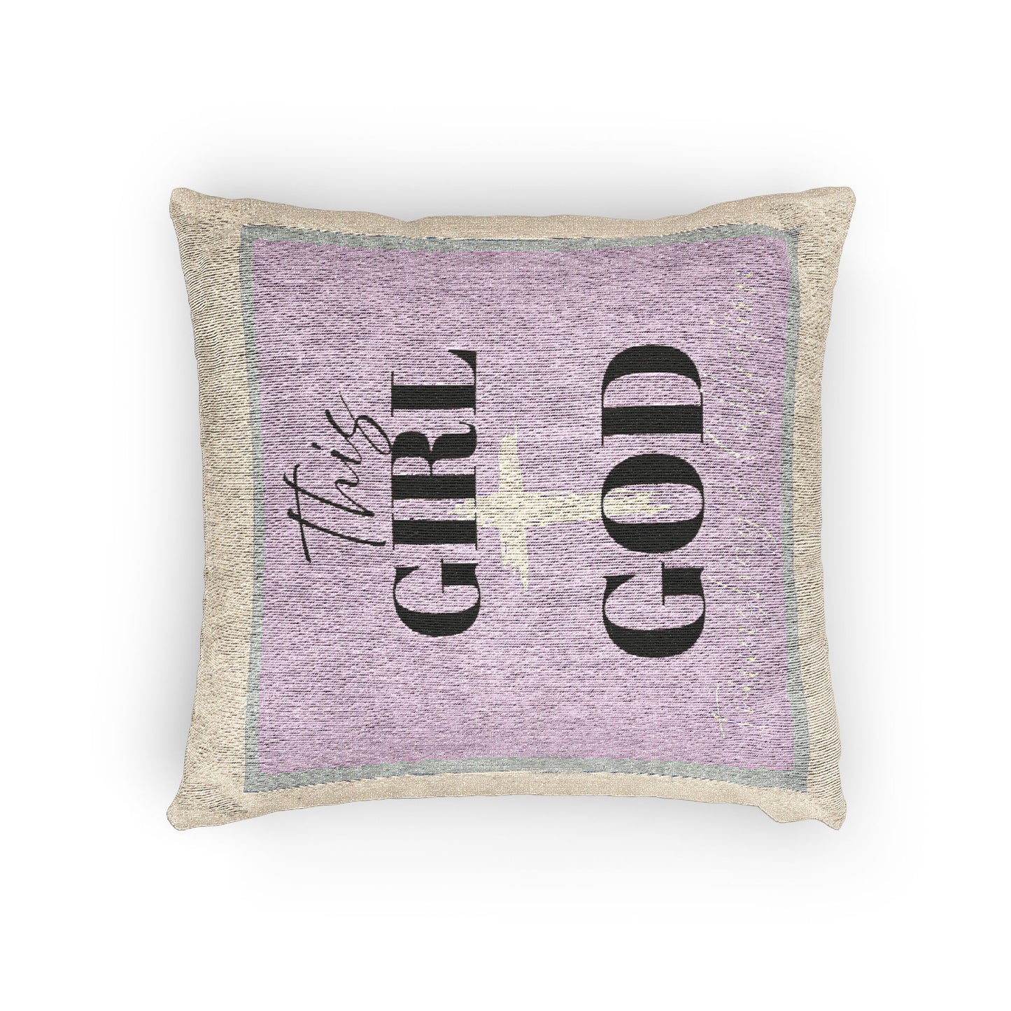 Faith-Inspired Woven Pillow | Christian Home Decor, Inspirational Gift, Uplifting Bedroom Accent, Cozy Living Room Decor, Religious [...]