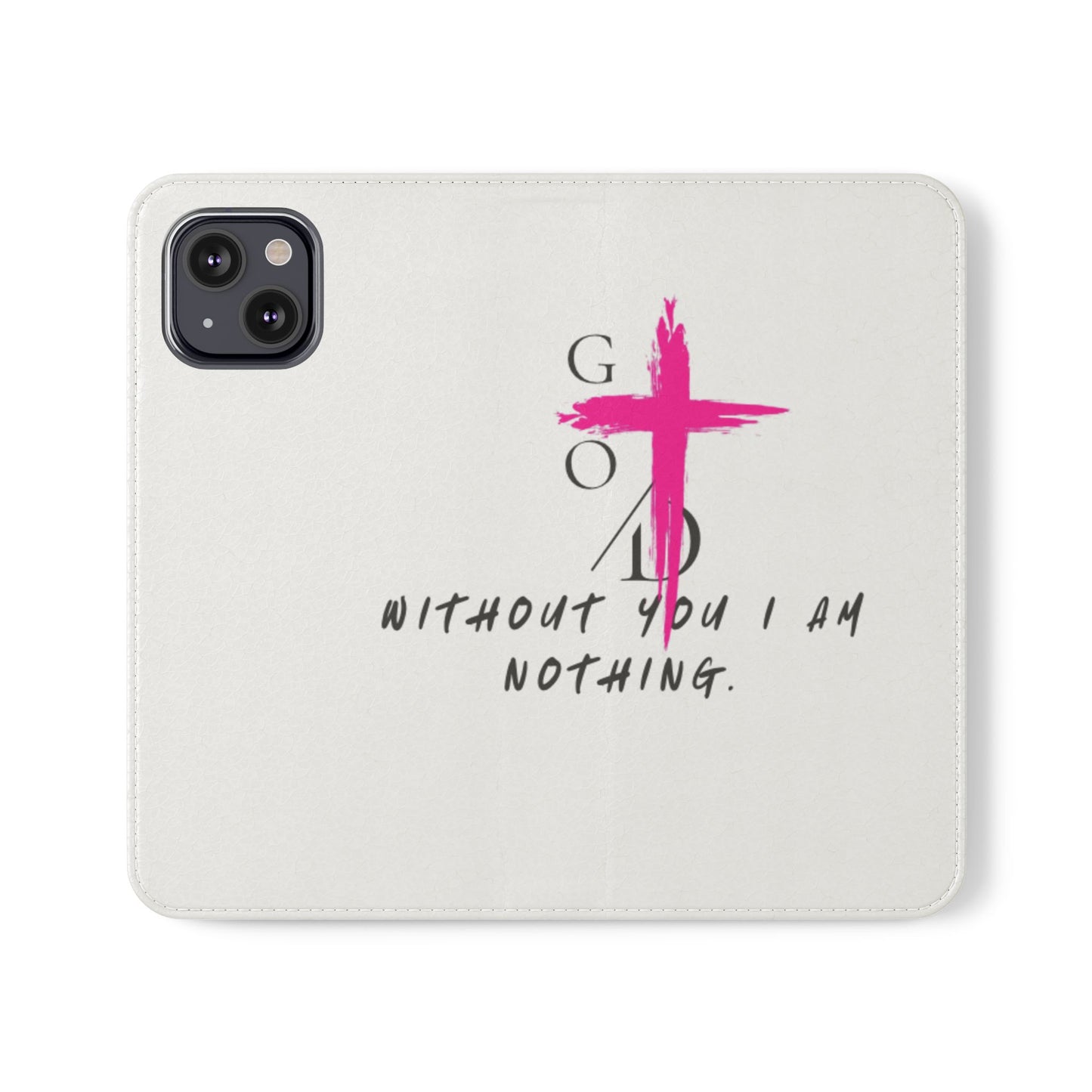 Faith-Inspired Flip Case with Christian Quote