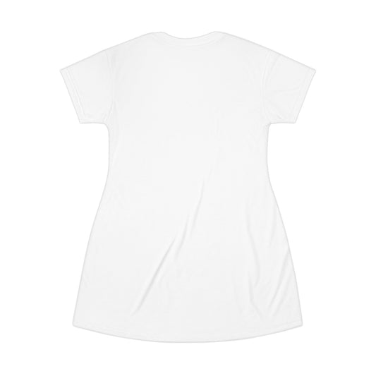 Crucified Graphic T-Shirt Dress - Peaceful Style for Everyday Comfort