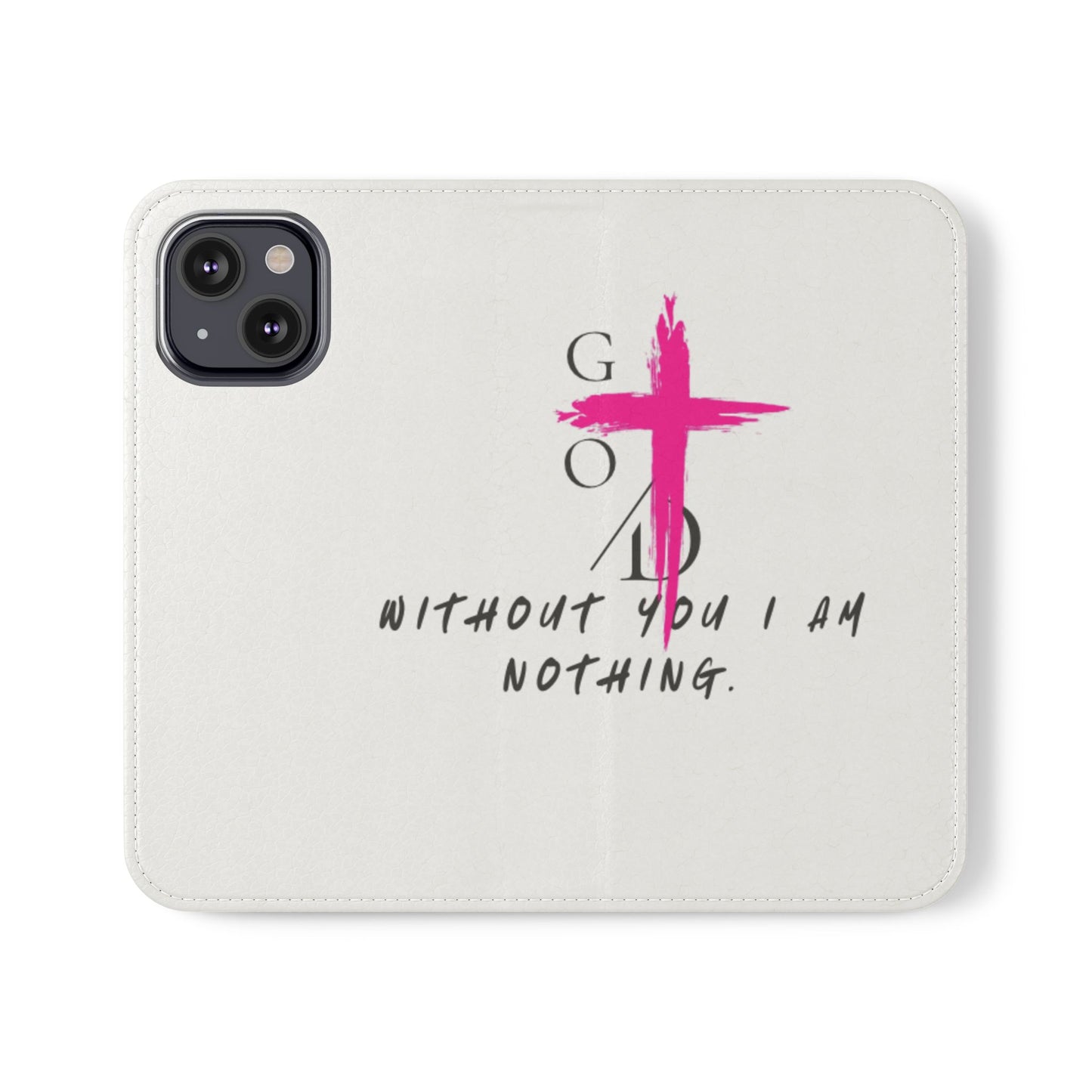 Faith-Inspired Flip Case with Christian Quote