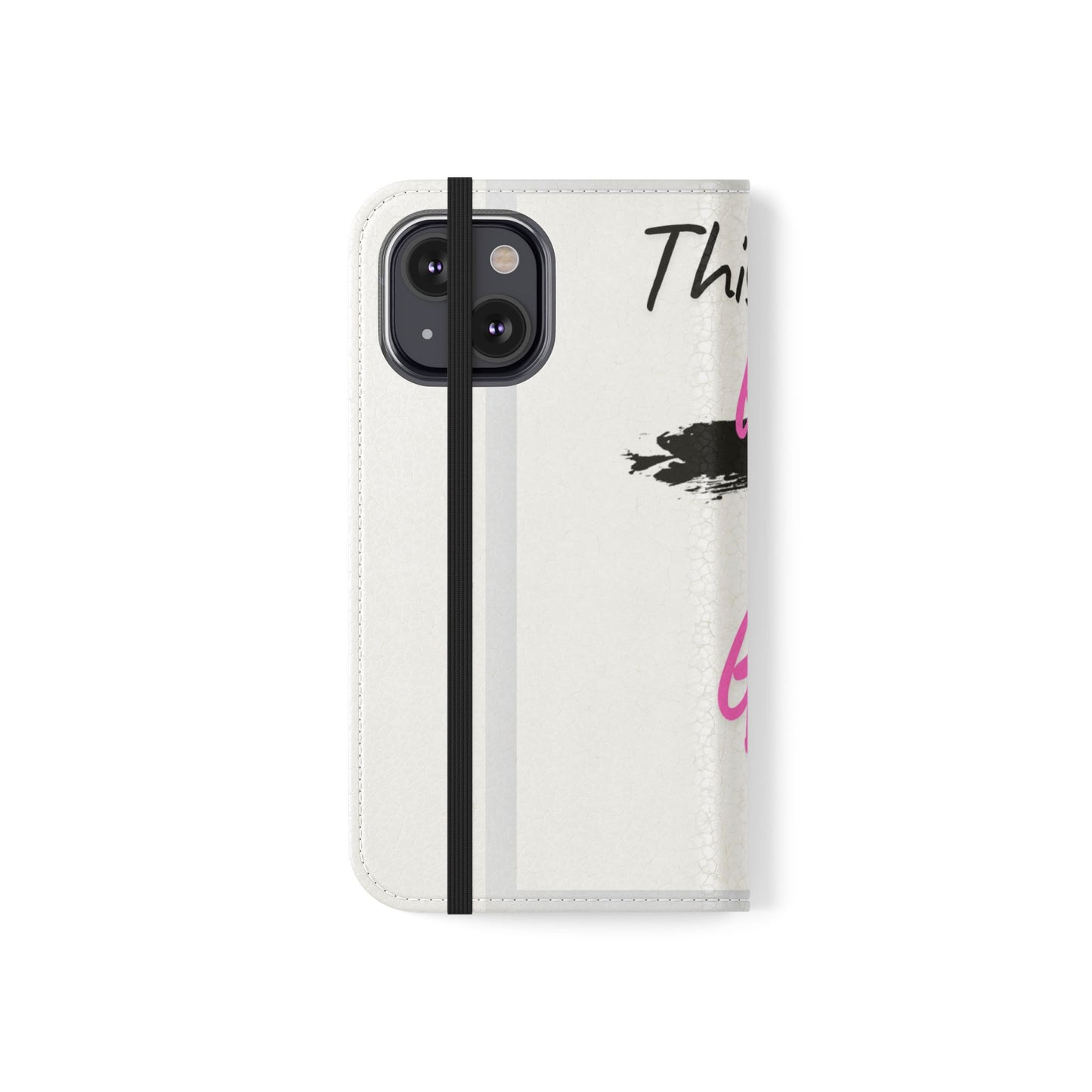 This Girl God Flip Case - Stylish Phone Wallet for Trendy Women