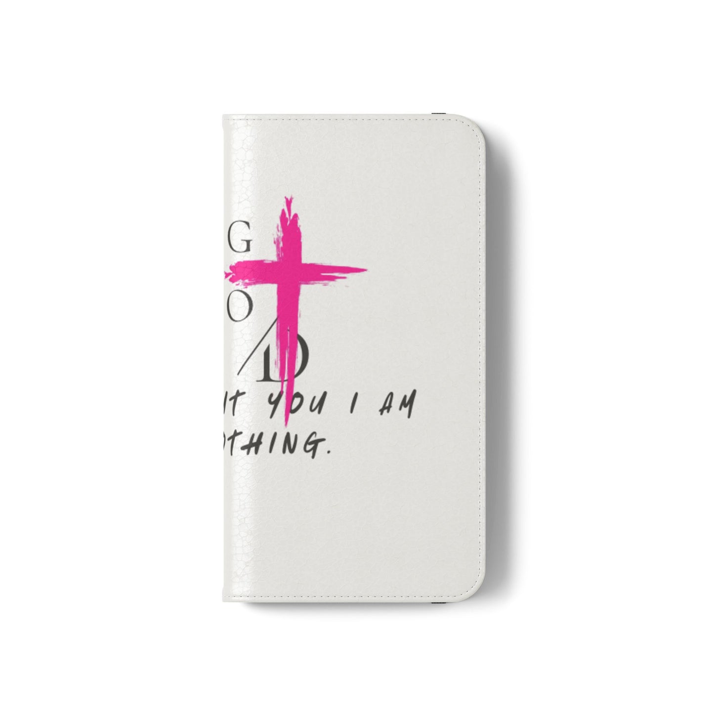 Faith-Inspired Flip Case with Christian Quote