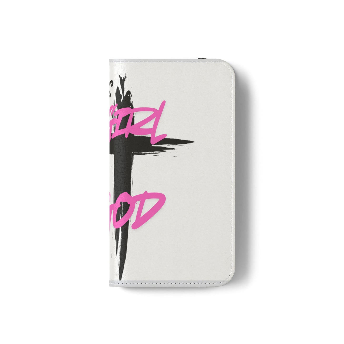 This Girl God Flip Case - Stylish Phone Wallet for Trendy Women