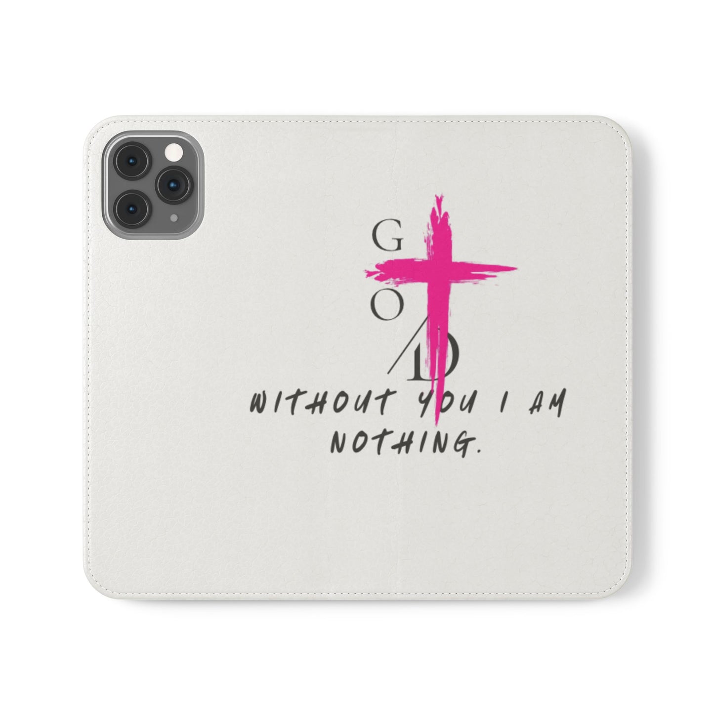 Faith-Inspired Flip Case with Christian Quote