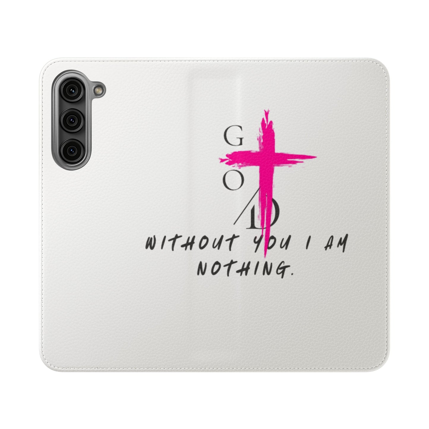 Faith-Inspired Flip Case with Christian Quote