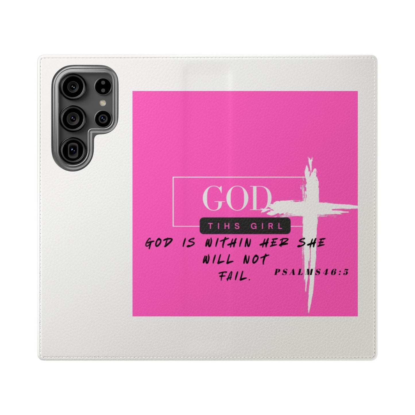 Faith-Inspired Flip Case - "God is Within Her" Psalm 46:5