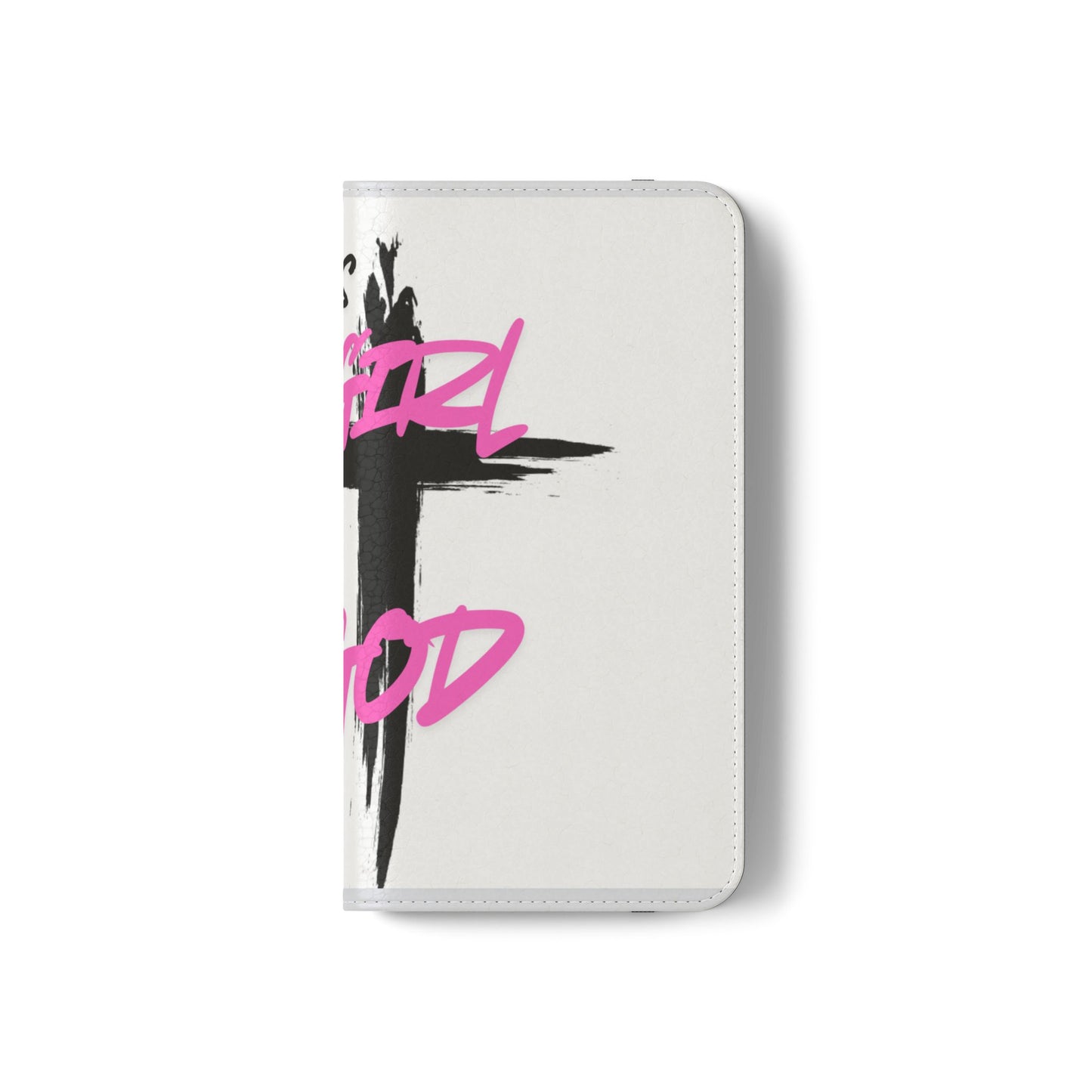 This Girl God Flip Case - Stylish Phone Wallet for Trendy Women