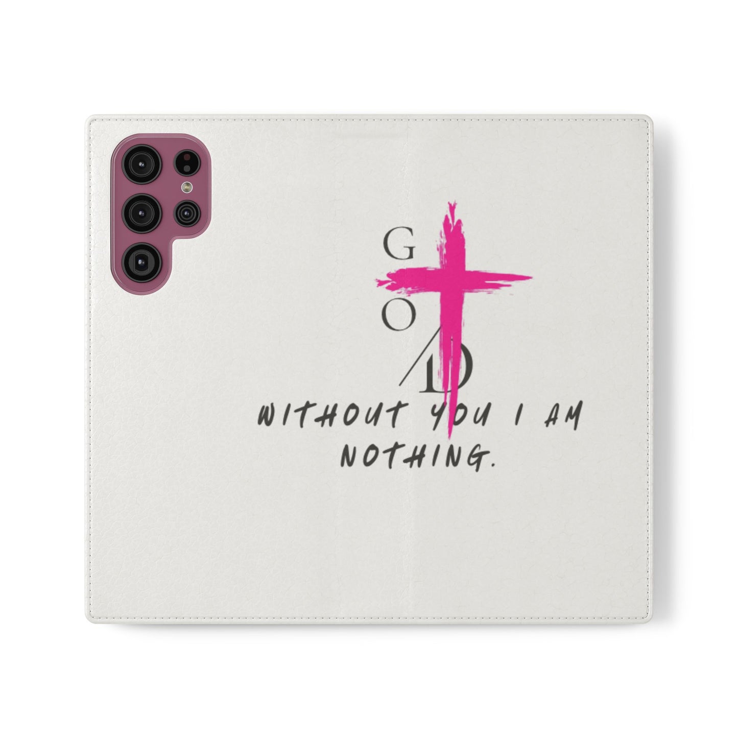 Faith-Inspired Flip Case with Christian Quote