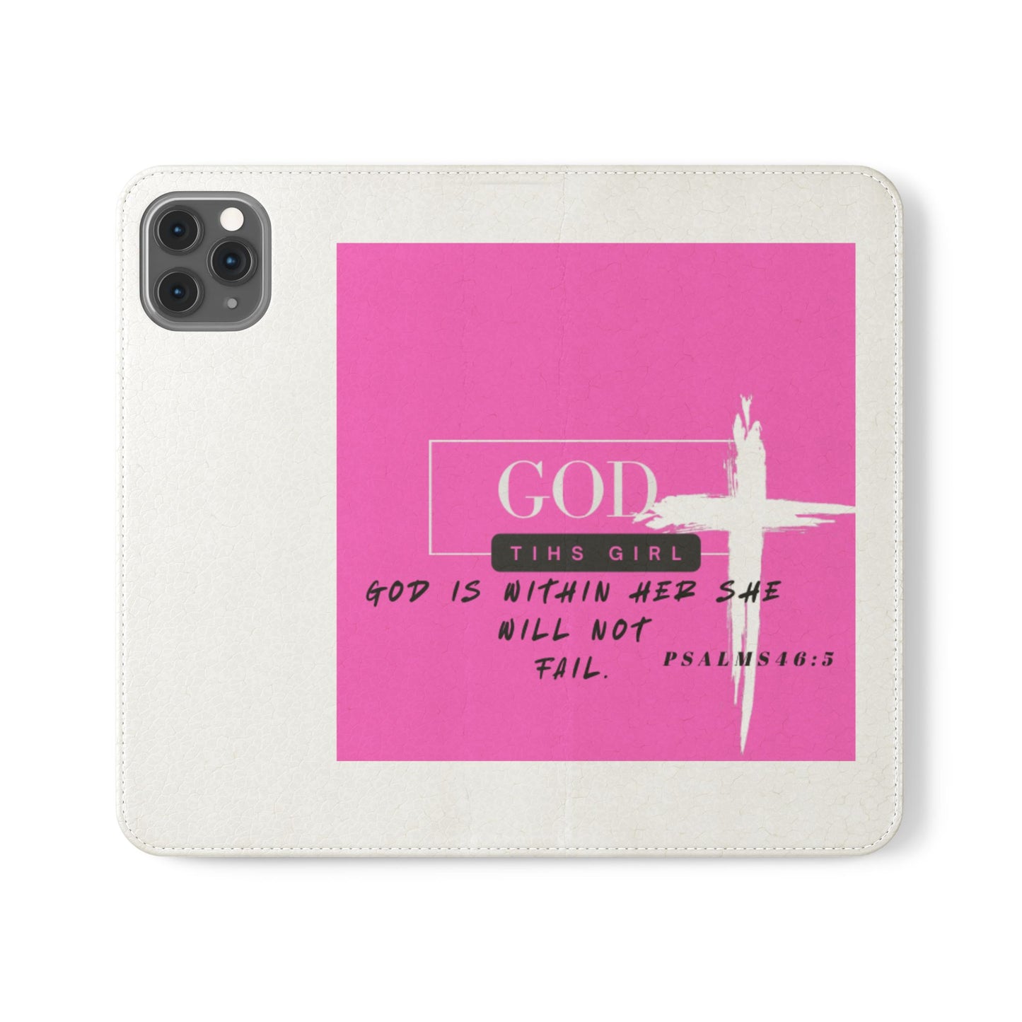 Faith-Inspired Flip Case - "God is Within Her" Psalm 46:5