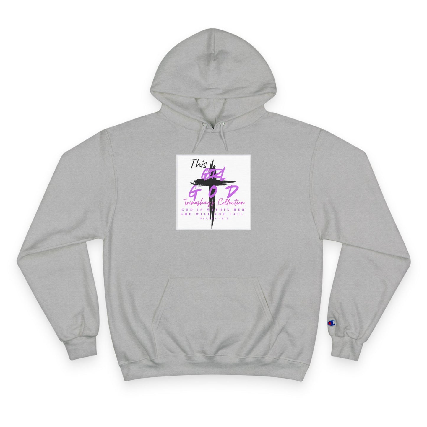 Champion Hoodie — "This Is God" Cross Graphic Pullover