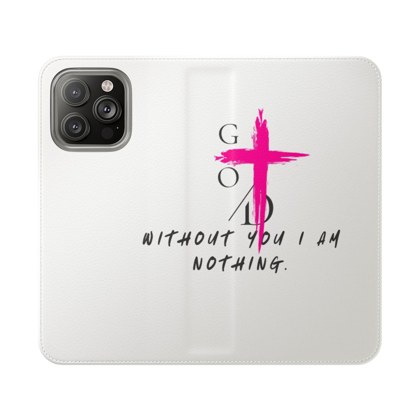 Faith-Inspired Flip Case with Christian Quote