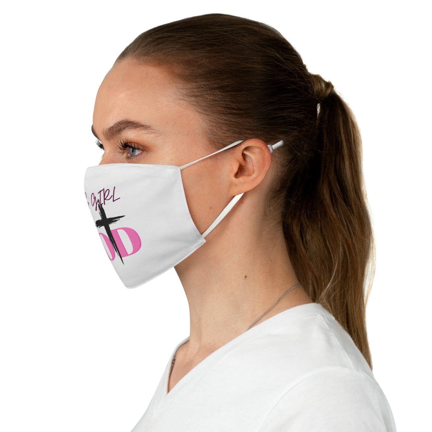 Christian Fabric Face Mask - This Girl God Design