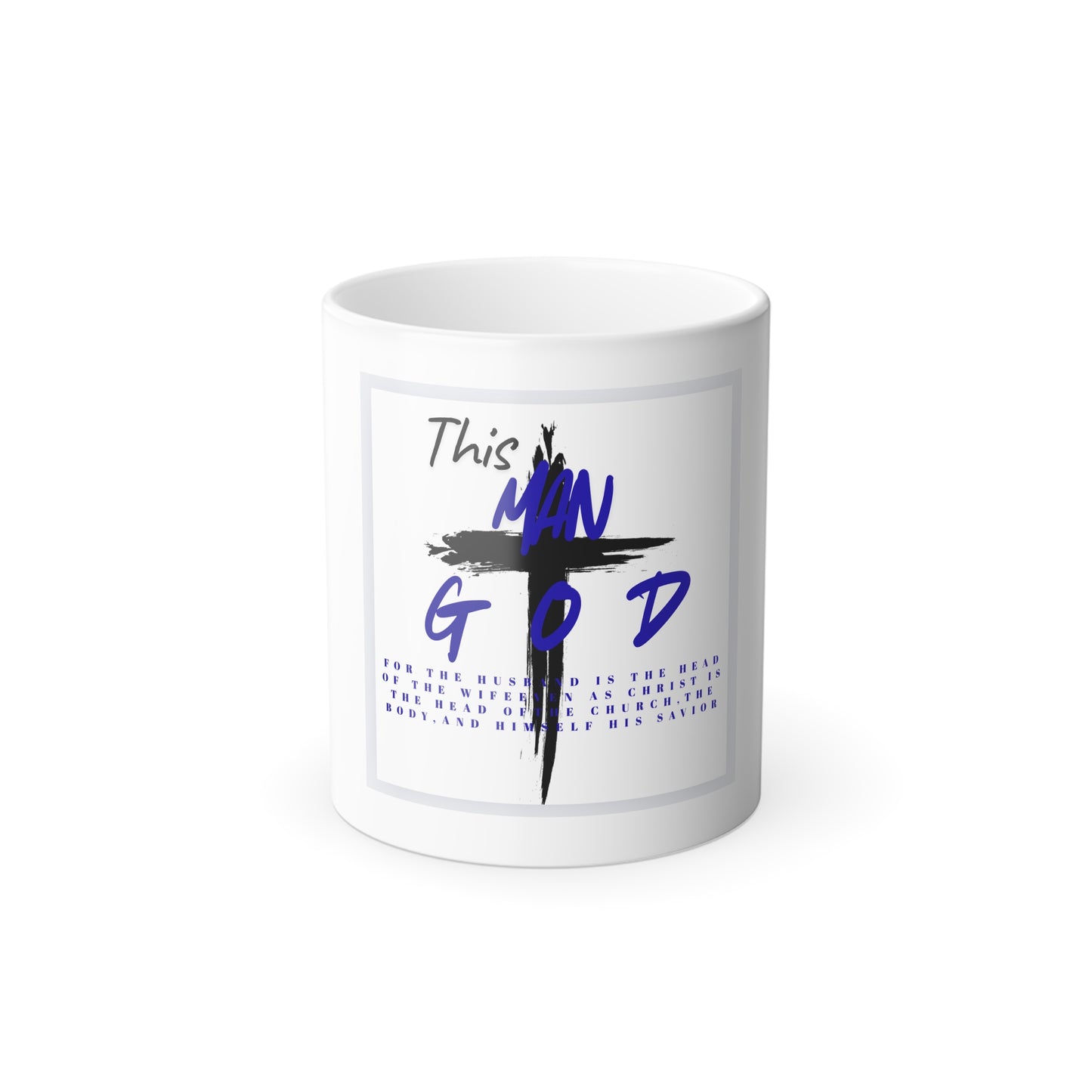 Crucified for Me Color Morphing Mug, Inspirational Coffee Cup, Christian Gift, Unique Bible Verse Mug, Devotional Drinkware