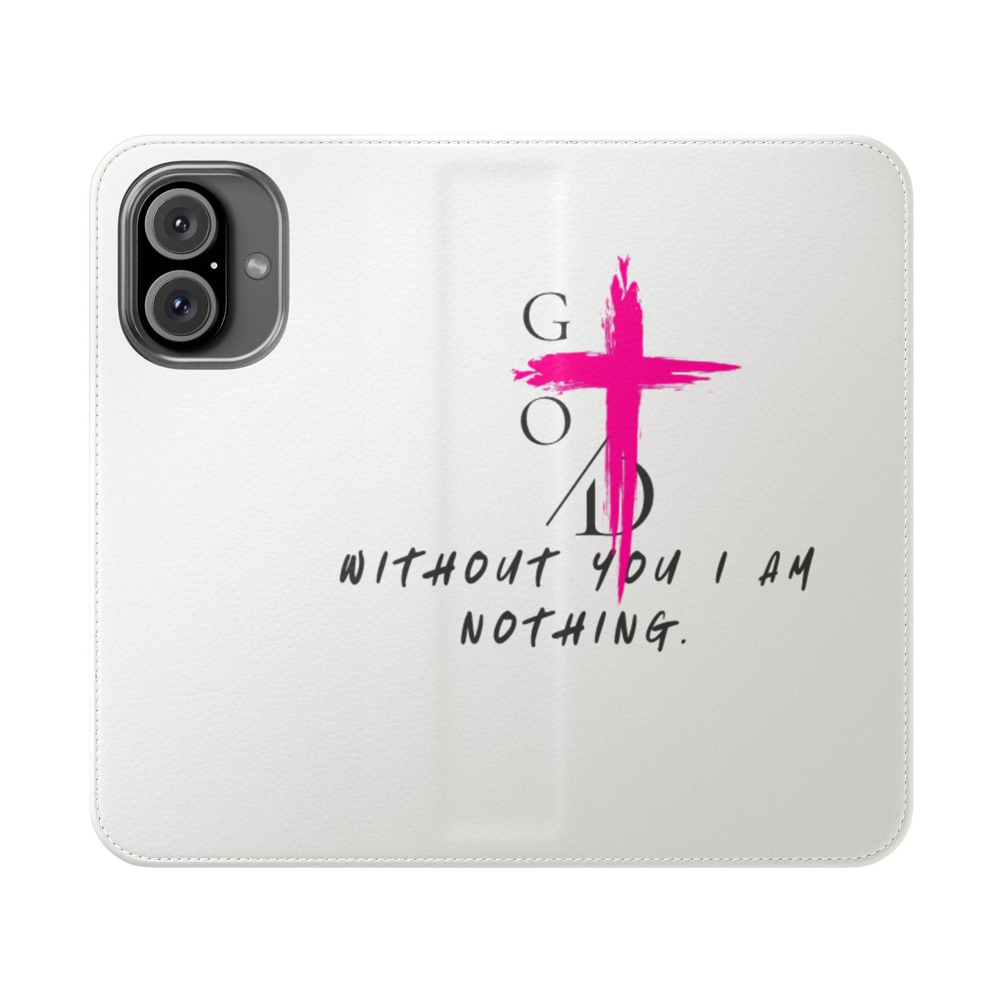 Faith-Inspired Flip Case with Christian Quote