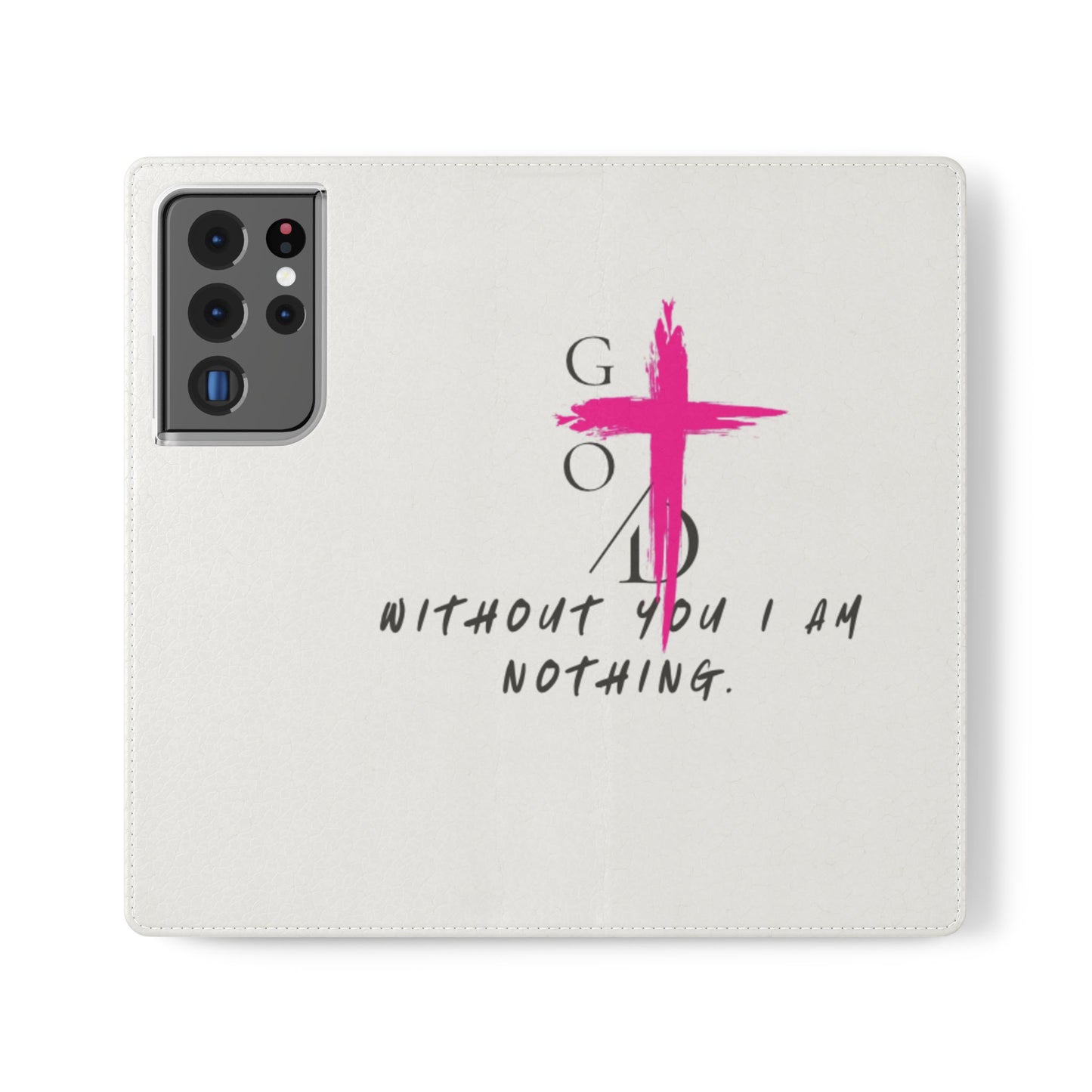 Faith-Inspired Flip Case with Christian Quote