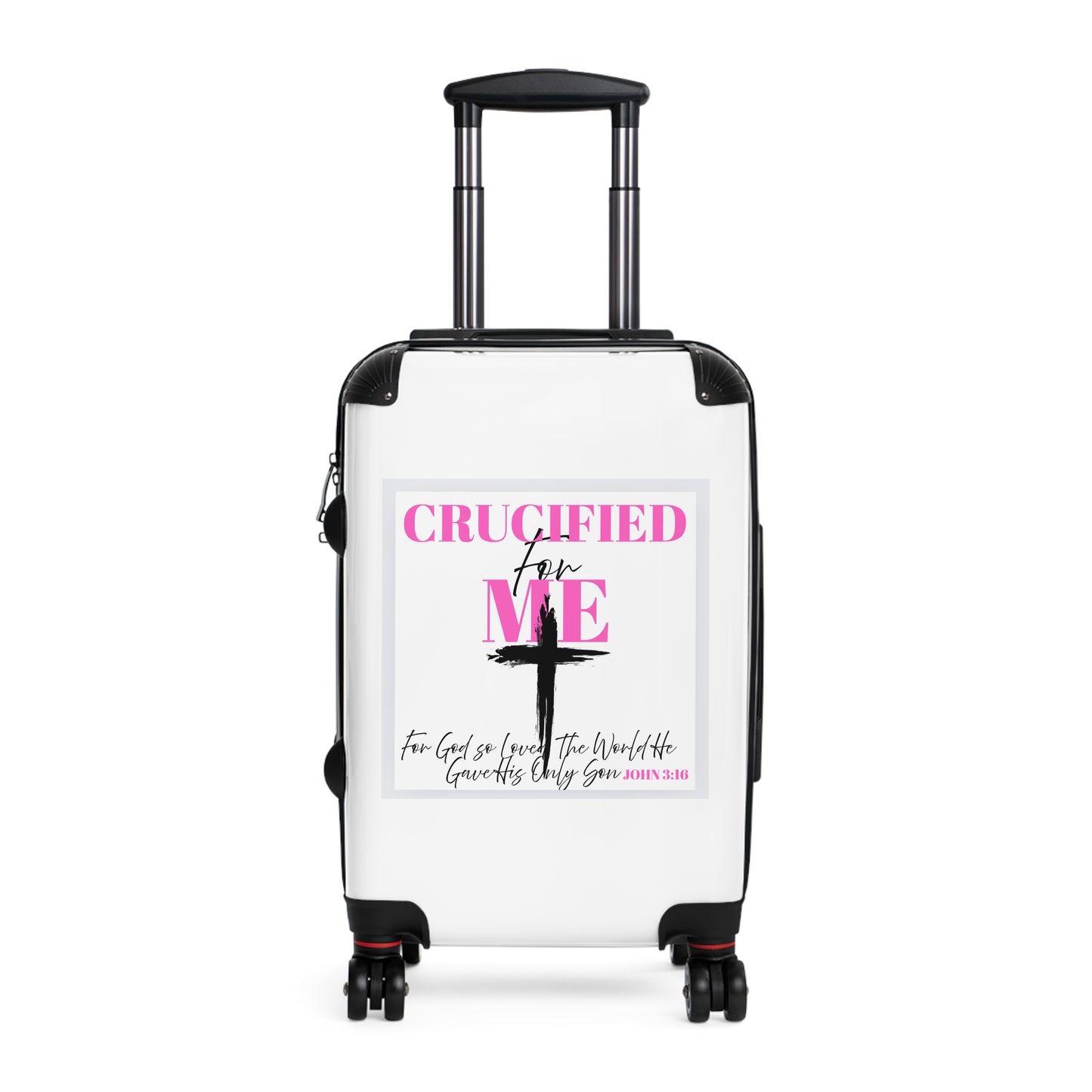 Stylish Travel Suitcase with Inspirational Quote