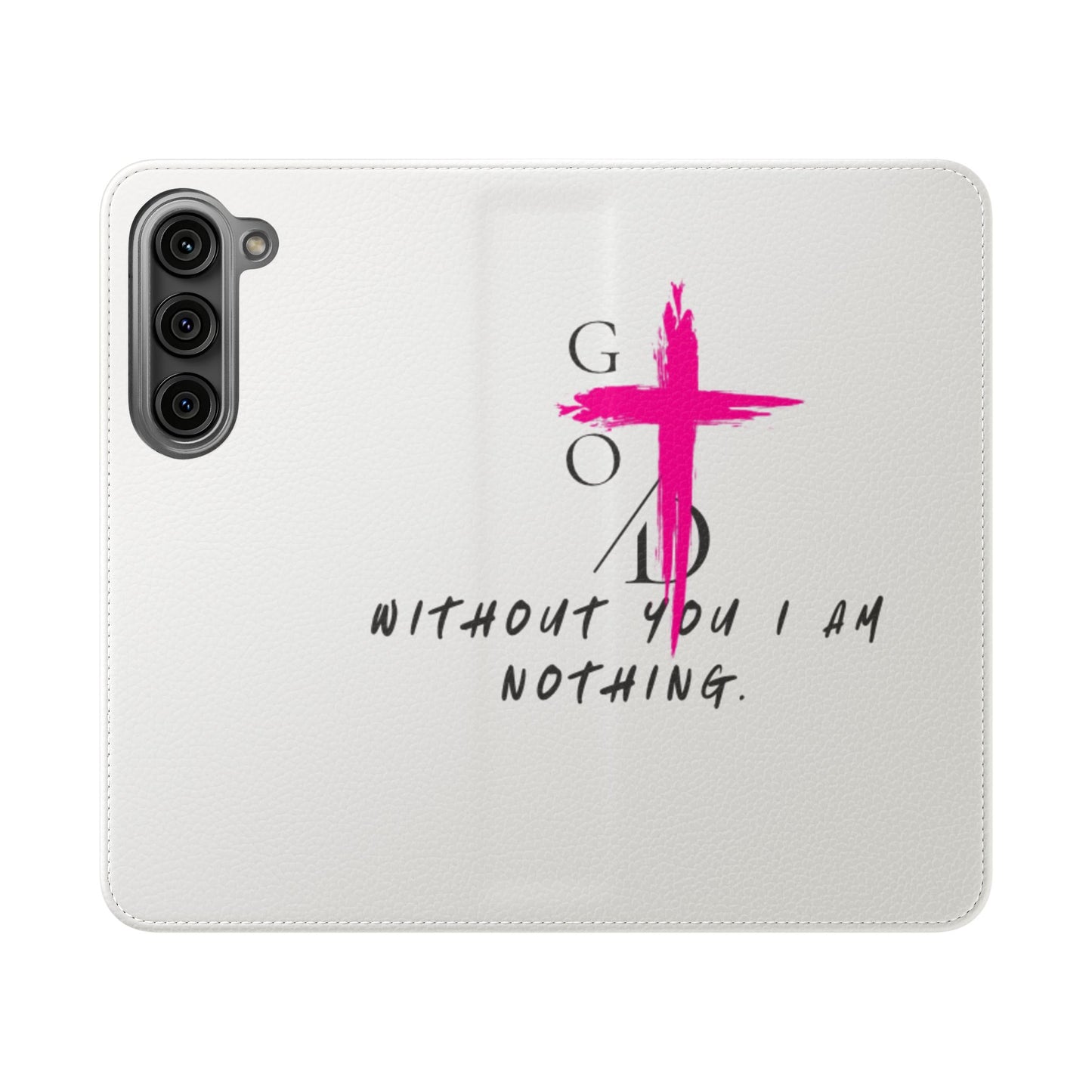 Faith-Inspired Flip Case with Christian Quote