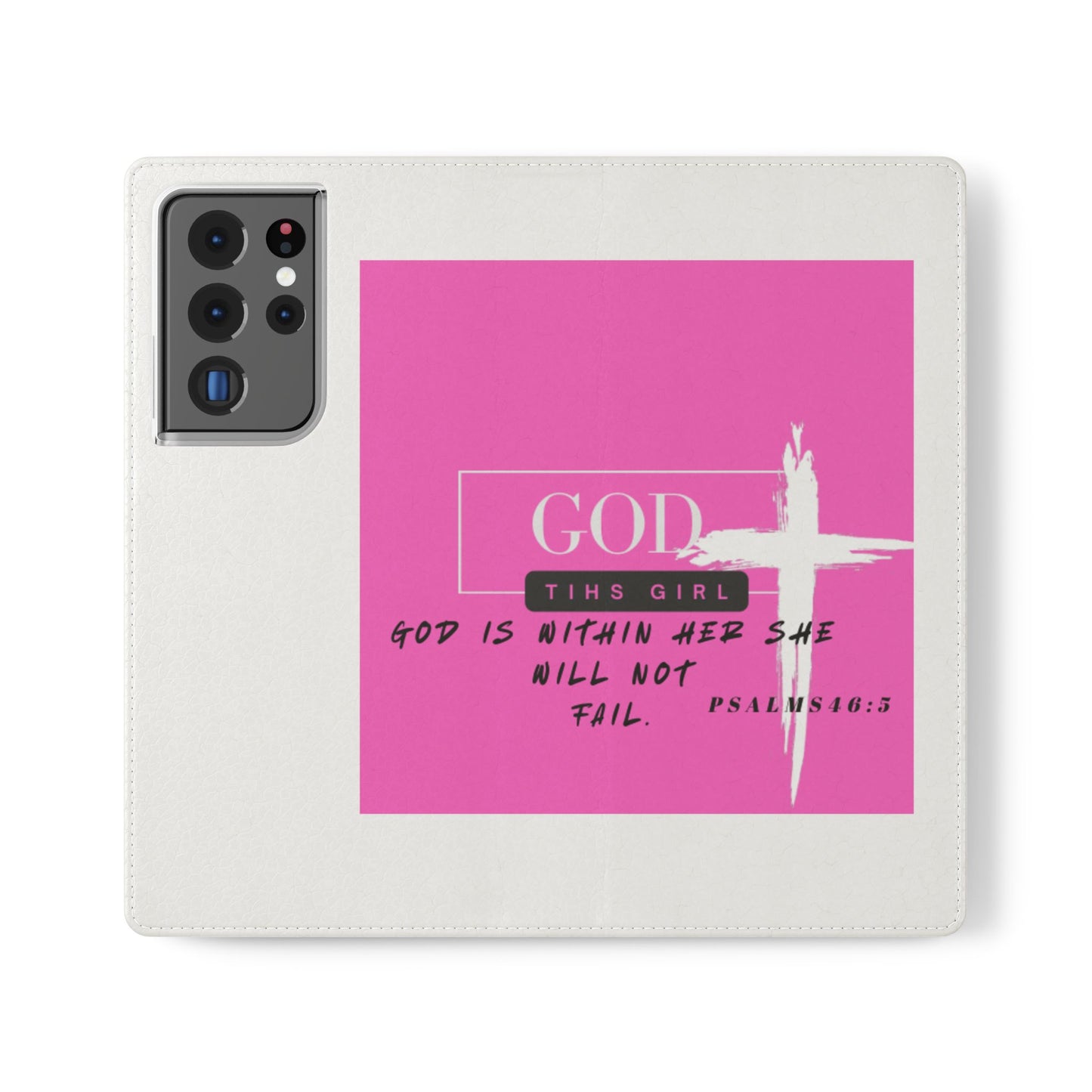 Faith-Inspired Flip Case - "God is Within Her" Psalm 46:5