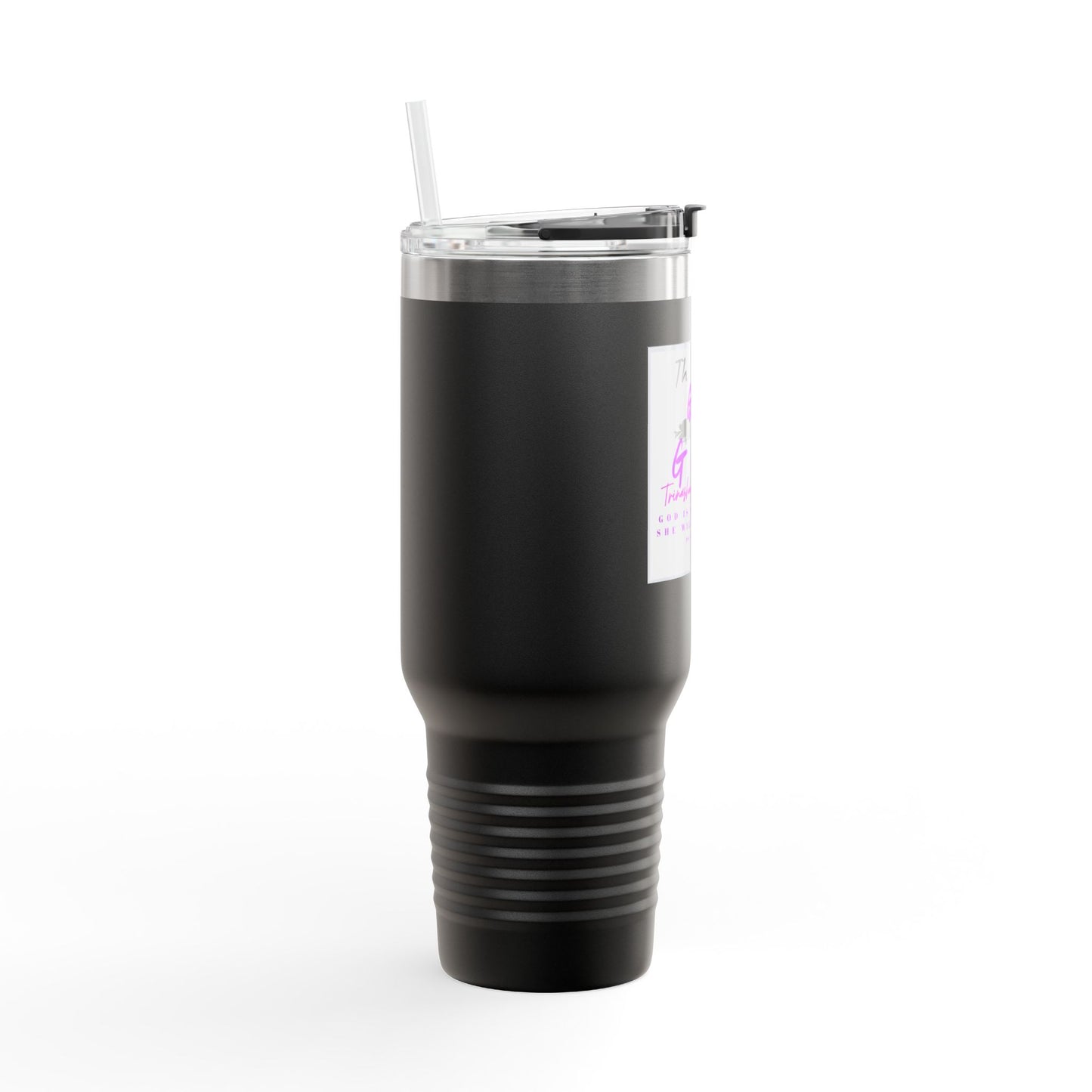 40oz Insulated Travel Mug — 'This Is My God' Faith Cross Design
