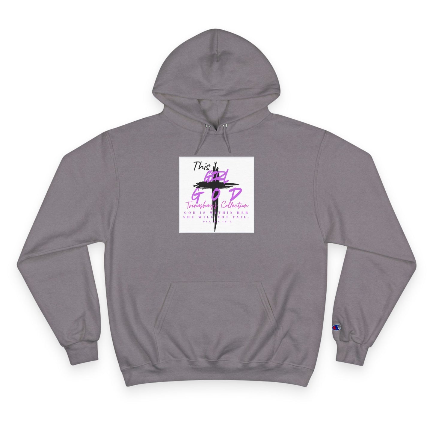 Champion Hoodie — "This Is God" Cross Graphic Pullover