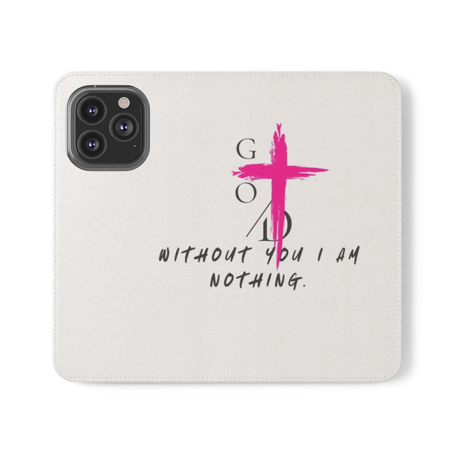 Faith-Inspired Flip Case with Christian Quote
