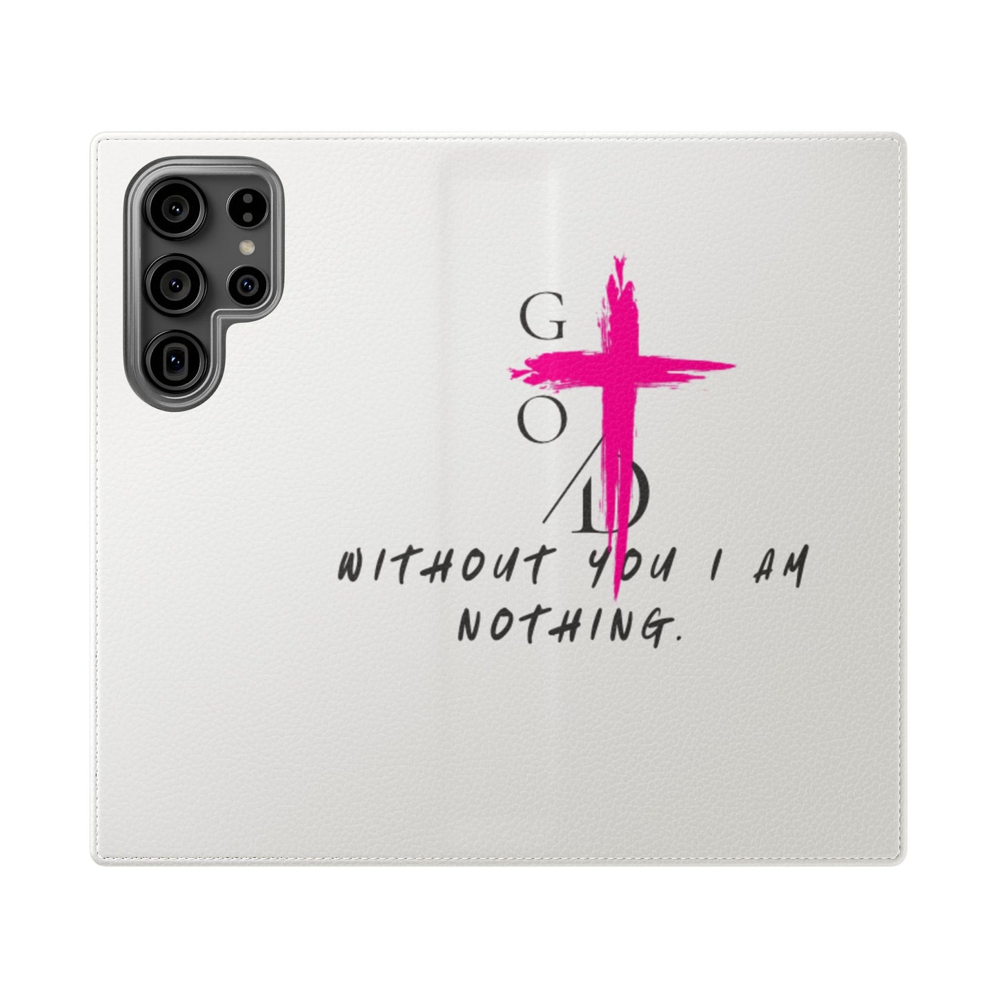 Faith-Inspired Flip Case with Christian Quote
