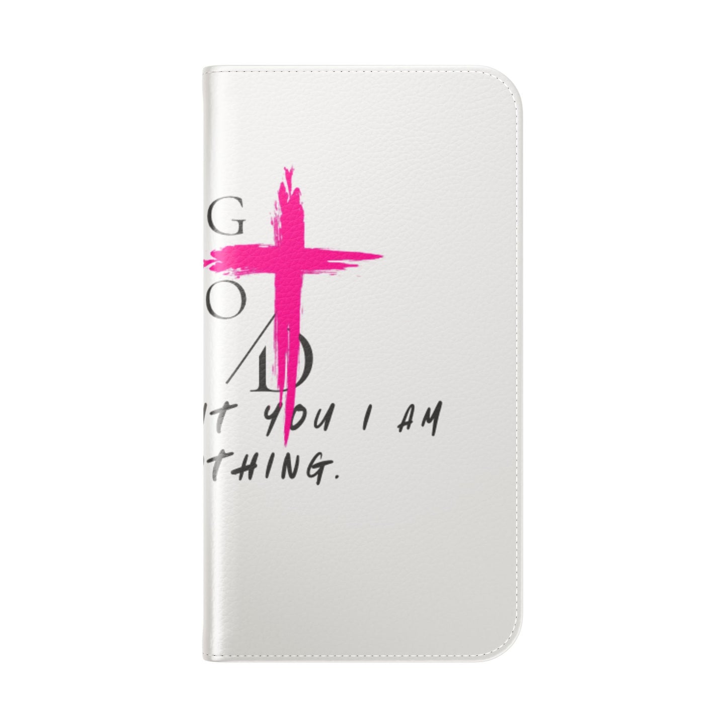 Faith-Inspired Flip Case with Christian Quote