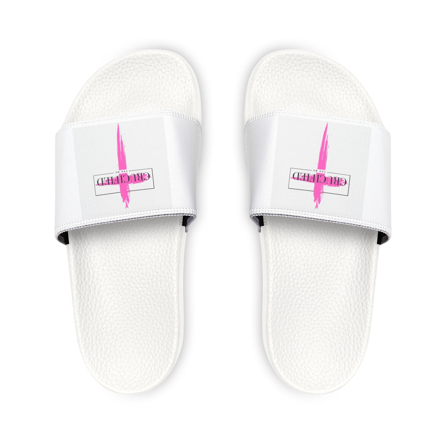 Stylish Women's Removable-Strap Sandals with Pink Cross Design