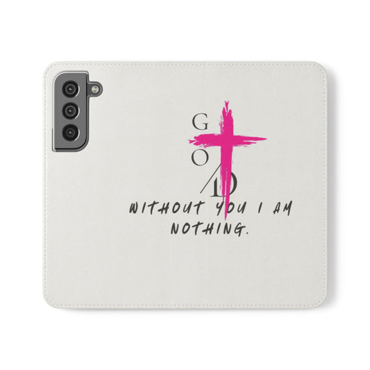 Faith-Inspired Flip Case with Christian Quote