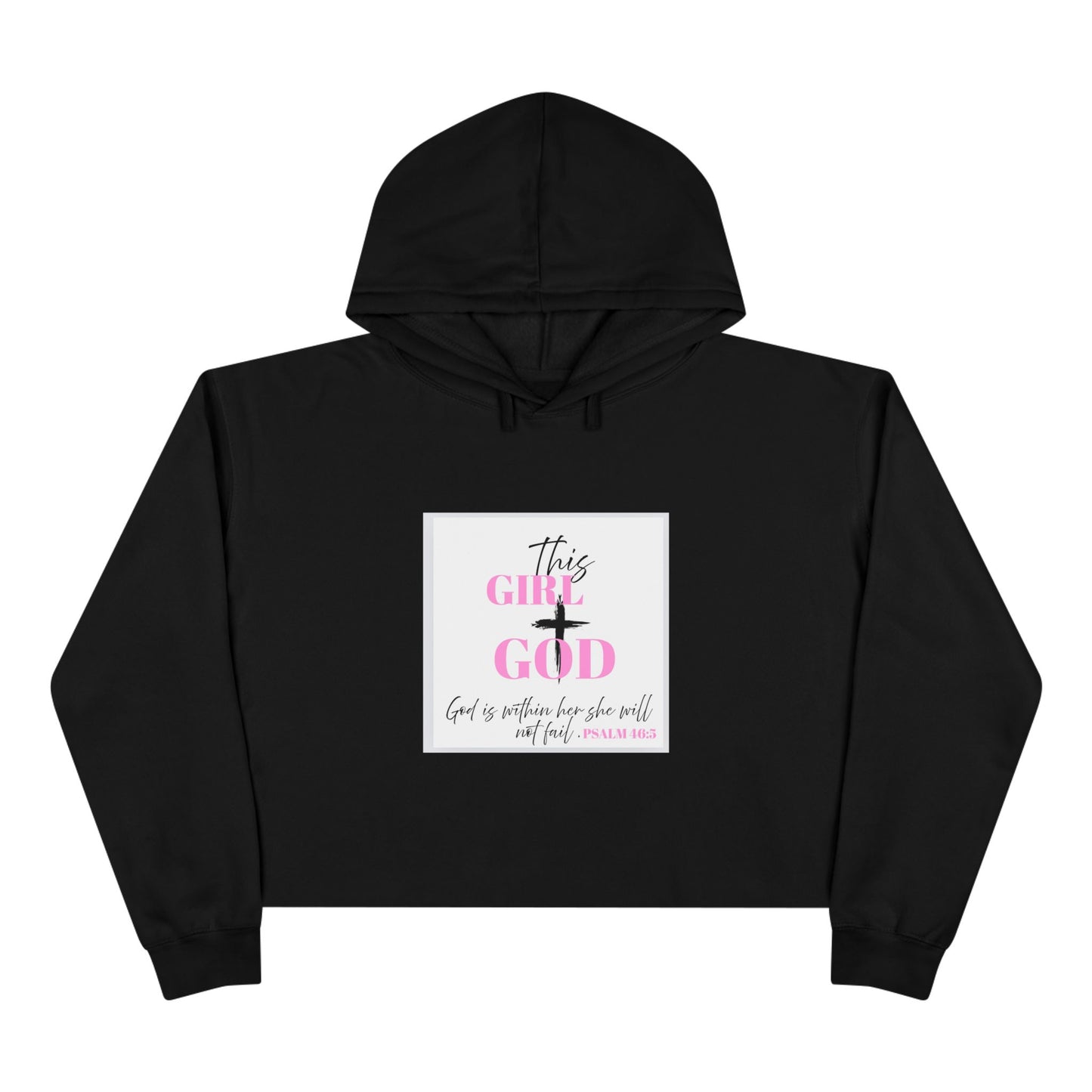 Faith-Inspired Crop Hoodie, Inspirational Gift, Christian Apparel, Cute Hoodie, Stylish Faith Wear