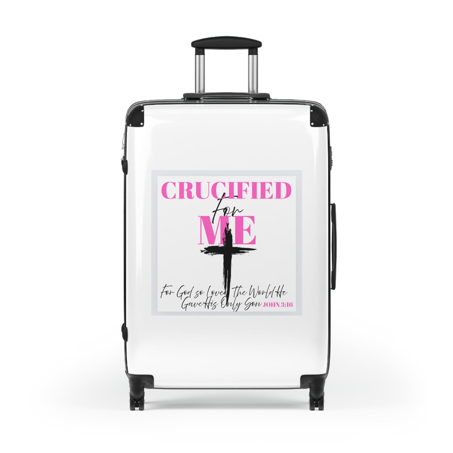 Stylish Travel Suitcase with Inspirational Quote
