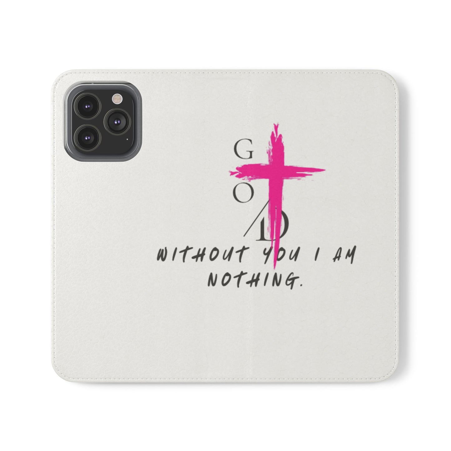 Faith-Inspired Flip Case with Christian Quote