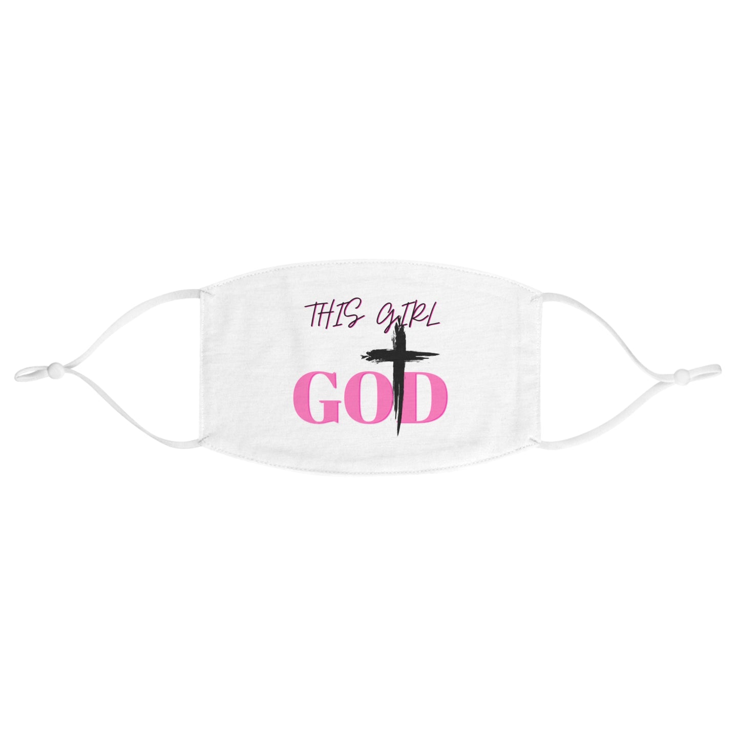 Christian Fabric Face Mask - This Girl God Design